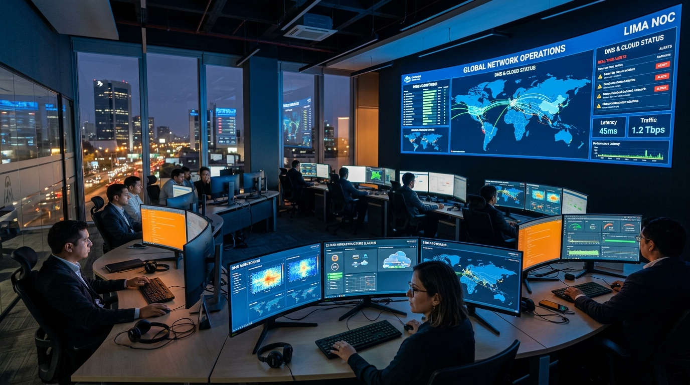 Centro de Operaciones de Red y Monitoreo DNS en Lima Perú